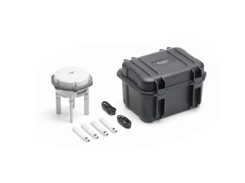 D-RTK 3 Multifunktionsstation inkl. Vermessungsstab und Tripod / Stativ