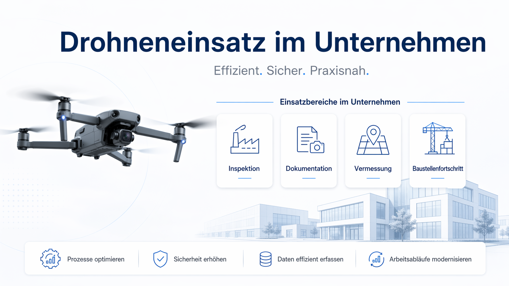 Drohneneinsatz im Unternehmen